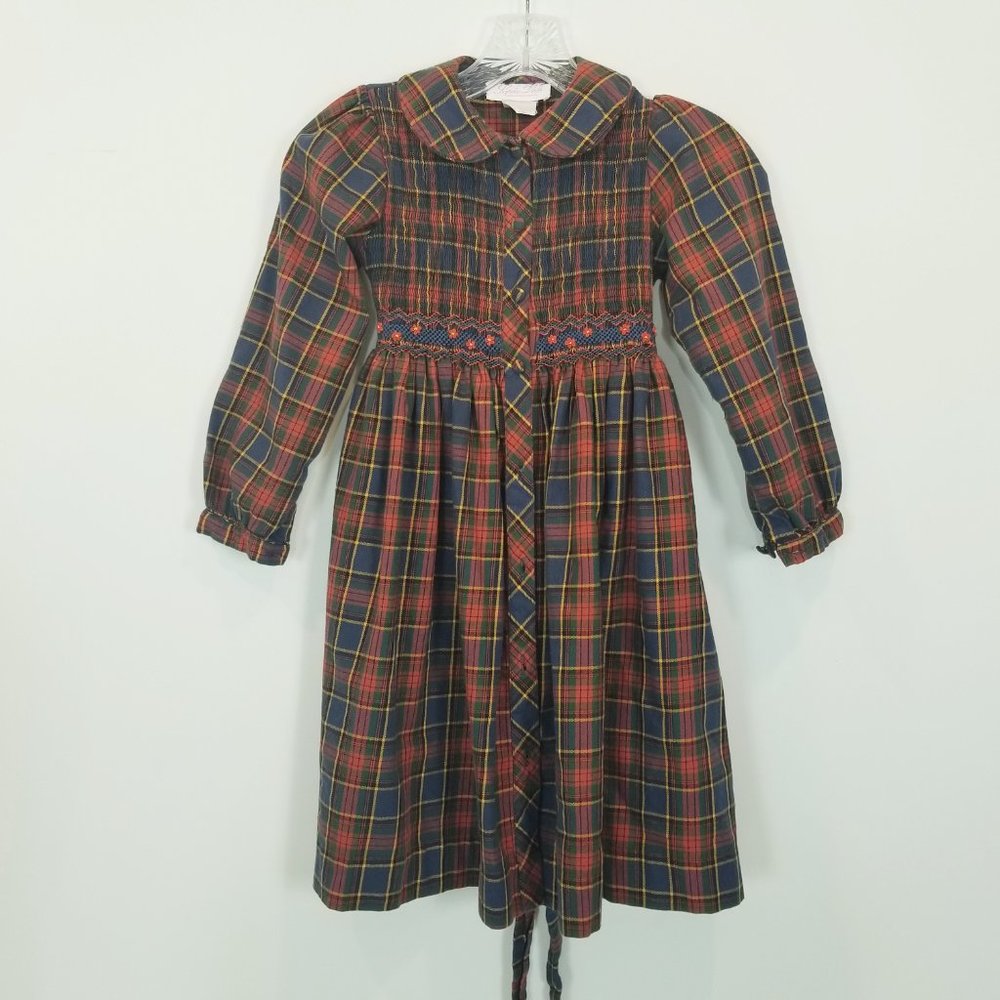 Sophie Dess Creations Paris Plaid Vintage Dress 6X/7
